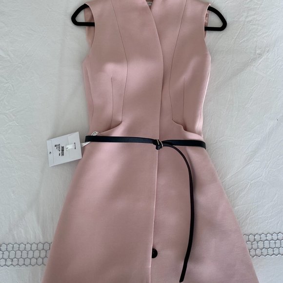 NWT NEW Christian Dior Button Down Pink Dress / Vest Size 40 - Picture 7 of 7